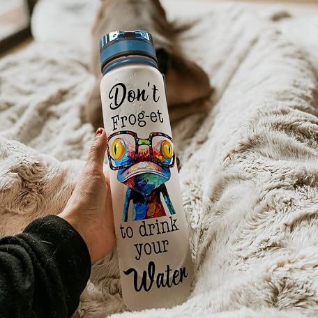 Mua 64HYDRO 32oz 1Liter Motivational Water Bottle with Time Marker ...