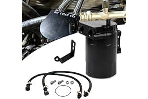 RYANSTAR RACING Oil Catch Can Compatible with Chevy Silverado 1500 GMC Sierra 1500 2014-2018 Chevy Tahoe Suburban GMC Yukon 2015-2020 with Update Knitted Tube