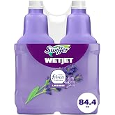 Swiffer WetJet Multi-Purpose Floor Cleaner Solution with Febreze Refill, Hardwood Floor Cleaner, Lavender Scent, 1.25 Liter -42.2 Fl Oz (Pack of 2)