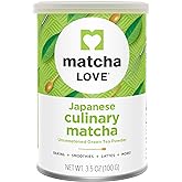 Matcha Love Culinary Matcha 3.5 Ounce Finely Milled Green Tea Leaves, Japanese Style Matcha Powder