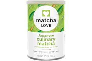 Matcha Love Culinary Matcha 3.5 Ounce Finely Milled Green Tea Leaves, Japanese Style Matcha Powder