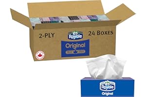 Royale Original 2 Ply Facial Tissue, 24 Tissue Boxes, 100 Tissues per Box