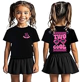 Two Cool Birthday Shirt 2nd Birthday Boy Grils Tshirt Girls Boys T-Shirt Girls 2 Years Old B-Day Party Tee Tops