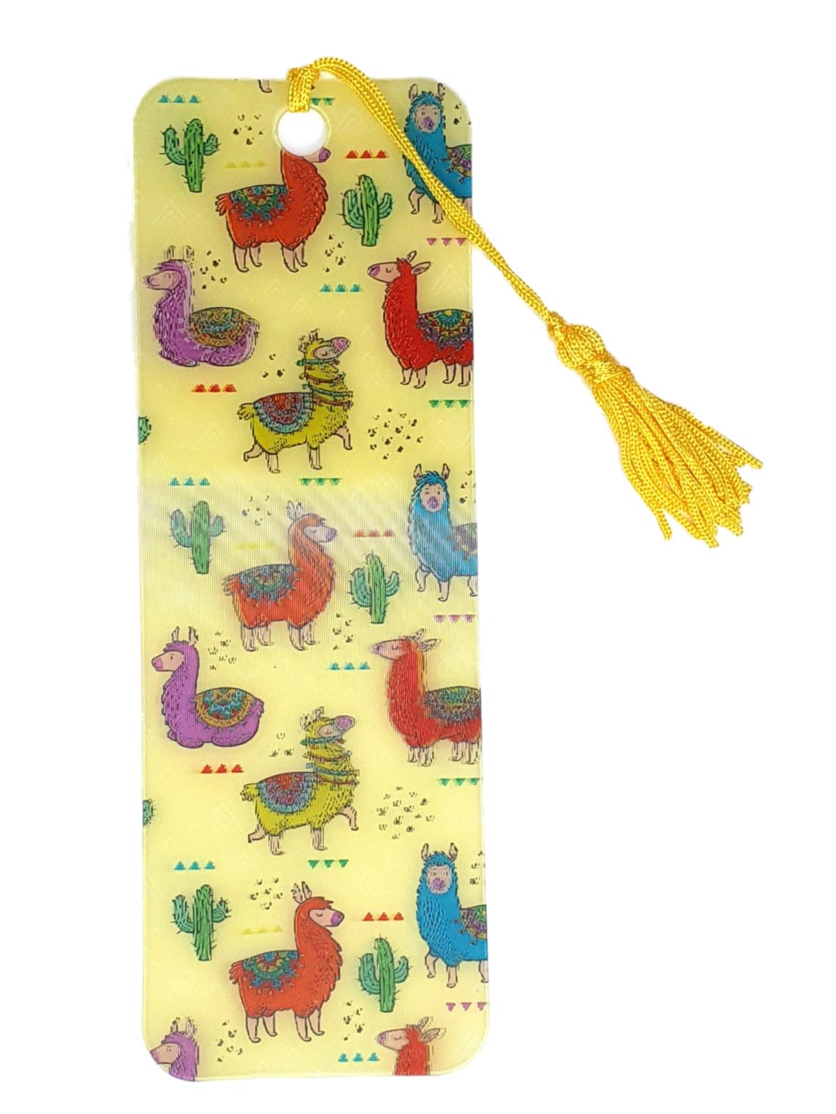 Llama 3D Effect Plastic Bookmark