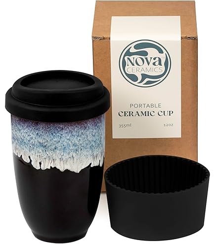 Amazon.com | Genuine Starbucks Ceramic Mug,12 oz, with Splash Guard Lid: Coffee  Cups & Mugs