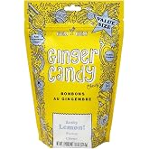 Gem Gem Ginger Candy Chewy Ginger Chews (Lemon, 8.0 oz, 1 Pack)