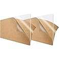SimbaLux Acrylic Sheet Clear Cast Plexiglass 6” x 12” Small Panel 1/8” Thick (3mm) Pack of 2 Transparent Plastic Plexi Glass Board with Protective Paper for Signs, DIY Display Projects, Craft