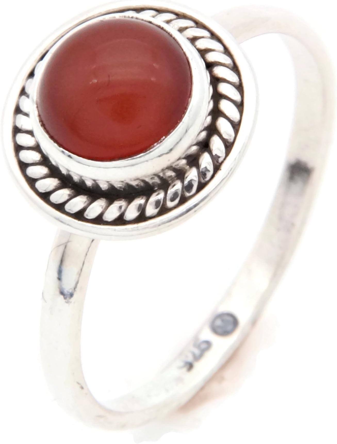 Ring 925 sterling silver carnelian (No: MRI 114)