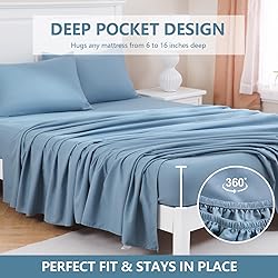 MEISHANG California King Size Sheet Set, Soft