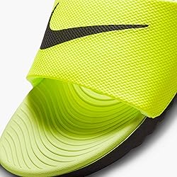 Nike Little/Big Kid's Kawa Slides, Volt/Black, 7Y