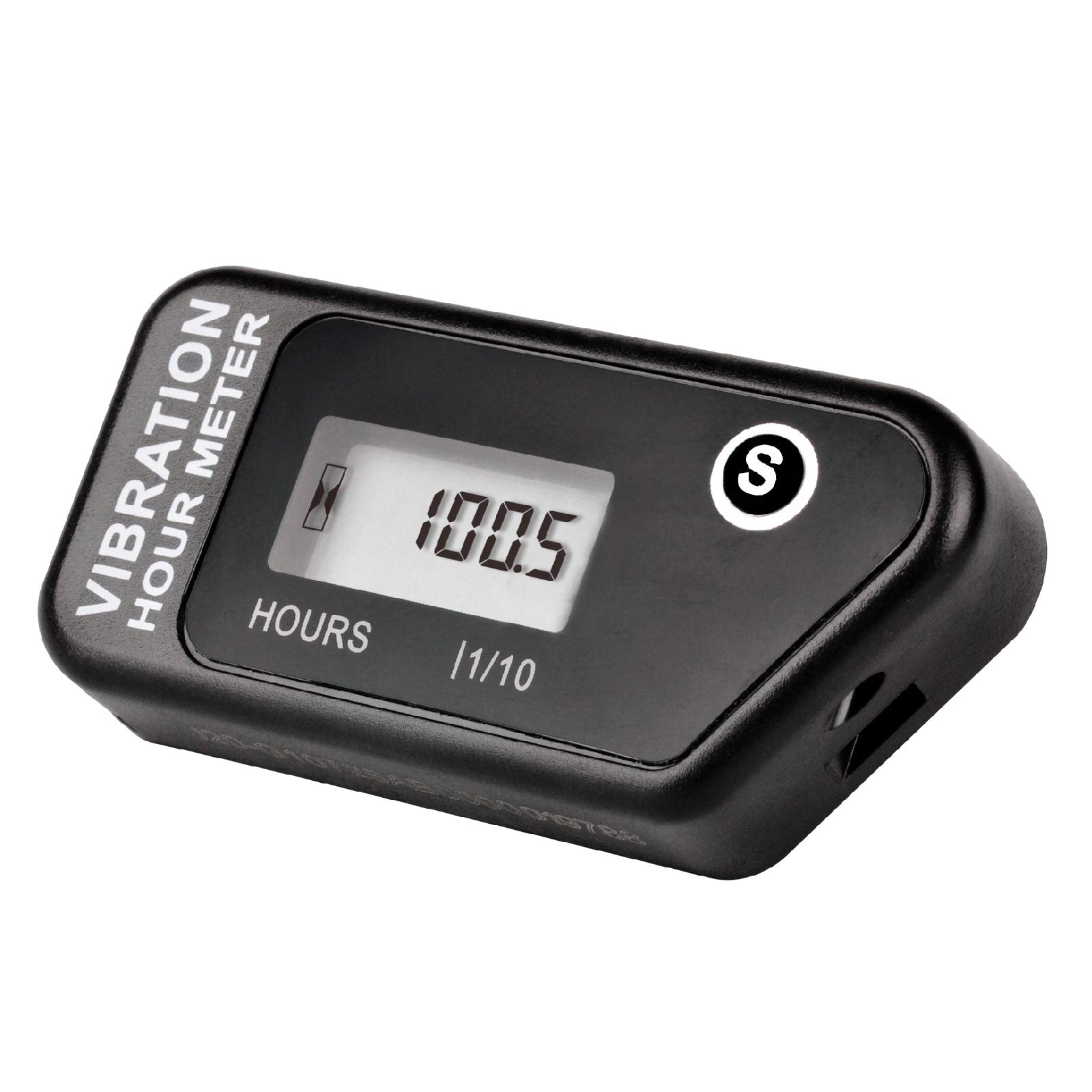 Jayron Digital Wireless Vibration Hour Meter Waterproof for Generator Air Compressor Outboard Motor Dirtbike Motorcycle Stump Grinder Lawn Mower