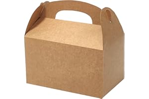 Bonfasvo Gift Boxes 30 Pack 6.2x3.5x3.5 inches Brown Fold Kraft Paper Boxes Bridesmaids Proposal Box Cupcake Boxes Easy Assemble Boxes with Lids for Wedding Birthday Party Christmas