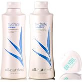 All Nutrient Hydrate Shampoo &amp; Conditioner DUO Set, replenishes moisture (with Sleek Compact Mirror) (25 oz / 750ml Large DUO Kit)