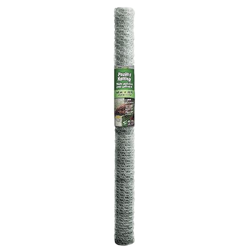 YARDGARD 1 Inch Poultry Netting, Chicken Wire Fence, 20 Gauge ...