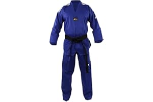 Adidas Champion II Taekwondo Dobok Uniform with Black V Neck