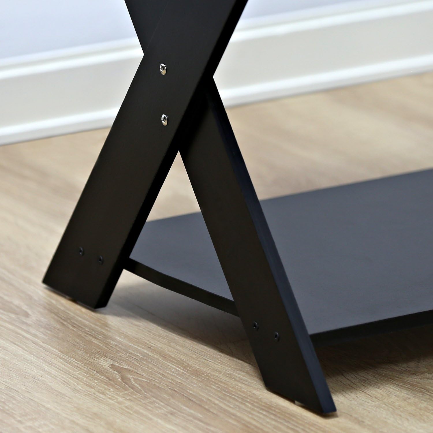 FURINNO Modern Simplistic End Table Set, 2-Pack, Espresso: Furniture & Decor
