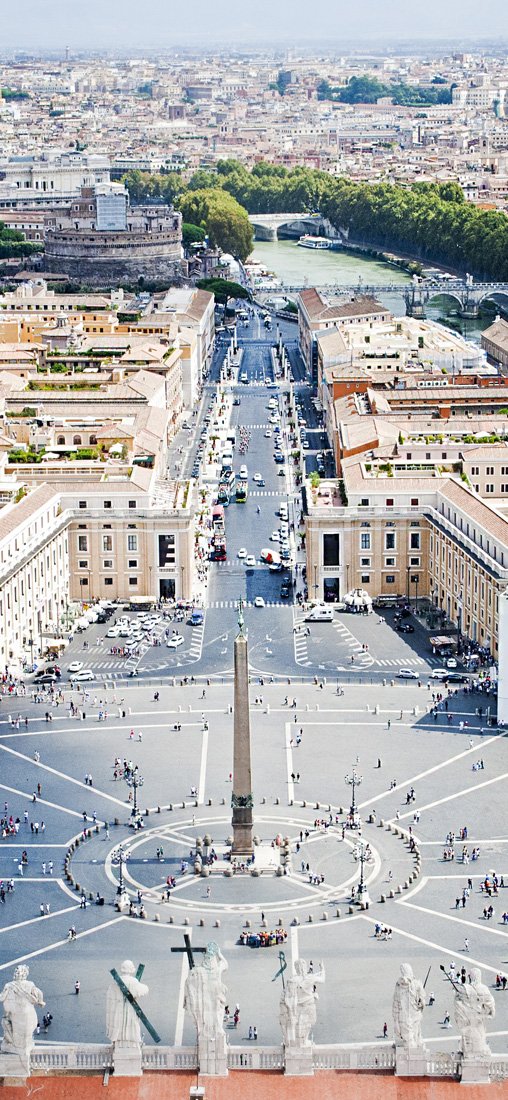 PeelitStickit Famous Rome Buildings and Cities Wallpaper Design, Wall Mural ID-002, vinyl