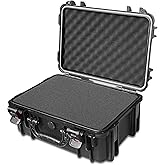 AxiGear Waterproof Hard Shell Case with DIY Customizable Foam Insert 19 x 14 x 8in