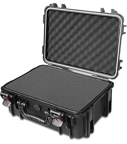 Amazon.com: AxiGear 17in Waterproof Hard Shell Case with DIY