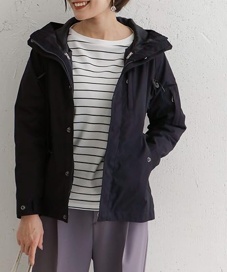 Amazon アーバンリサーチ ドアーズ ジャケット コート ダウンライナーマウンテンパーカー レディース Dr04 27m603 Navy One コート ジャケット 通販