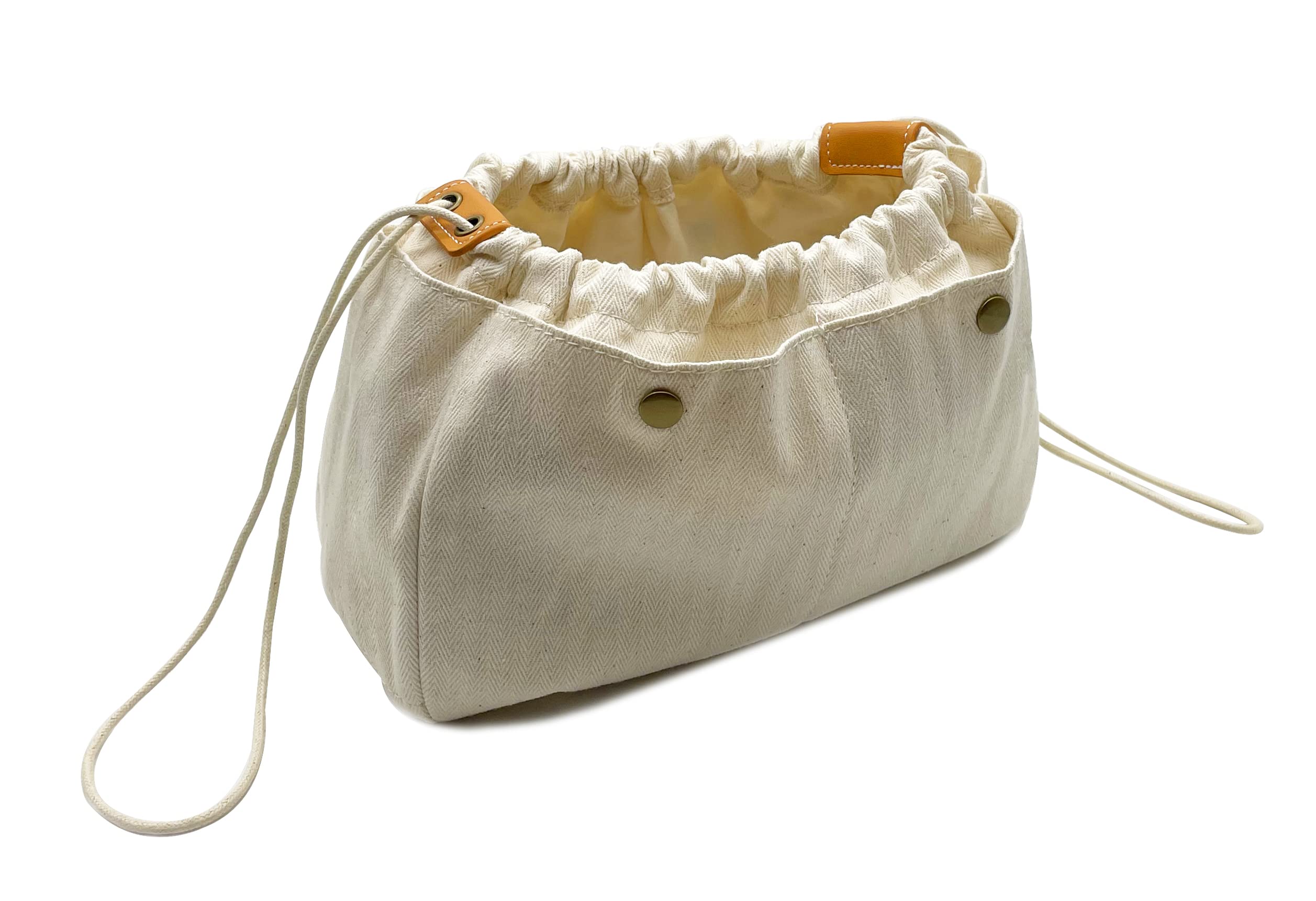 SundayZaZa Canvas Handbag Organizers, Sturdy Purse Insert Organizer Bag in Bag, 6 Pockets 3 Sizes - L