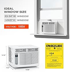 ROVSUN Smart 6000 BTU Window Air Conditioner with
