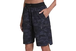 Rrosseyz Women's Hiking Cargo Shorts with Pockets Quick Dry Athletic Gym for Women Exercise Lounge