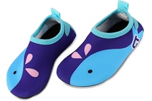 TAGVO Baby Boys Girls Water Shoes, Non-Slip Swim Shoes Barefoot Skin Aqua Socks for Beach Swim Pool Toddler Kids