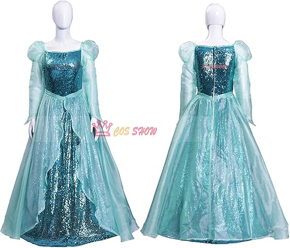 Amazon ディズニープリンセス 人魚姫 リトル マーメイド アリエル Ariel 風 コスプレ衣装 仮装 イベント ハロウィン コスプレ 仮装 通販