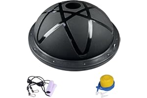 EGOOIEYE 1500LBS Half Exercise Ball Trainer-Balance Ball | Core Ball for Exercise-Balance Ball Trainer,Therapy Ball,Full Body Medicine Workout and Yoga&Pilates - for Home Gym Workouts