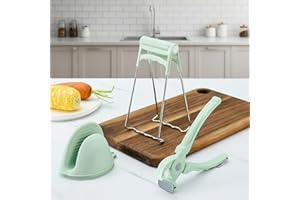 Hot Plate Gripper Tongs-Anti-Scalding Plate Gripper Clips Tongs,Multi-function Bowl Clip for Kitchen Steamer Microwave,Green