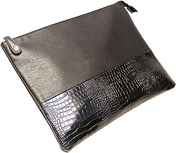 Amazon Charistars クラッチバッグ メンズ クロコダイル レザー ブランド 人気 ブラック サイズ対応 レディース Charistars クラッチ セカンドバッグ