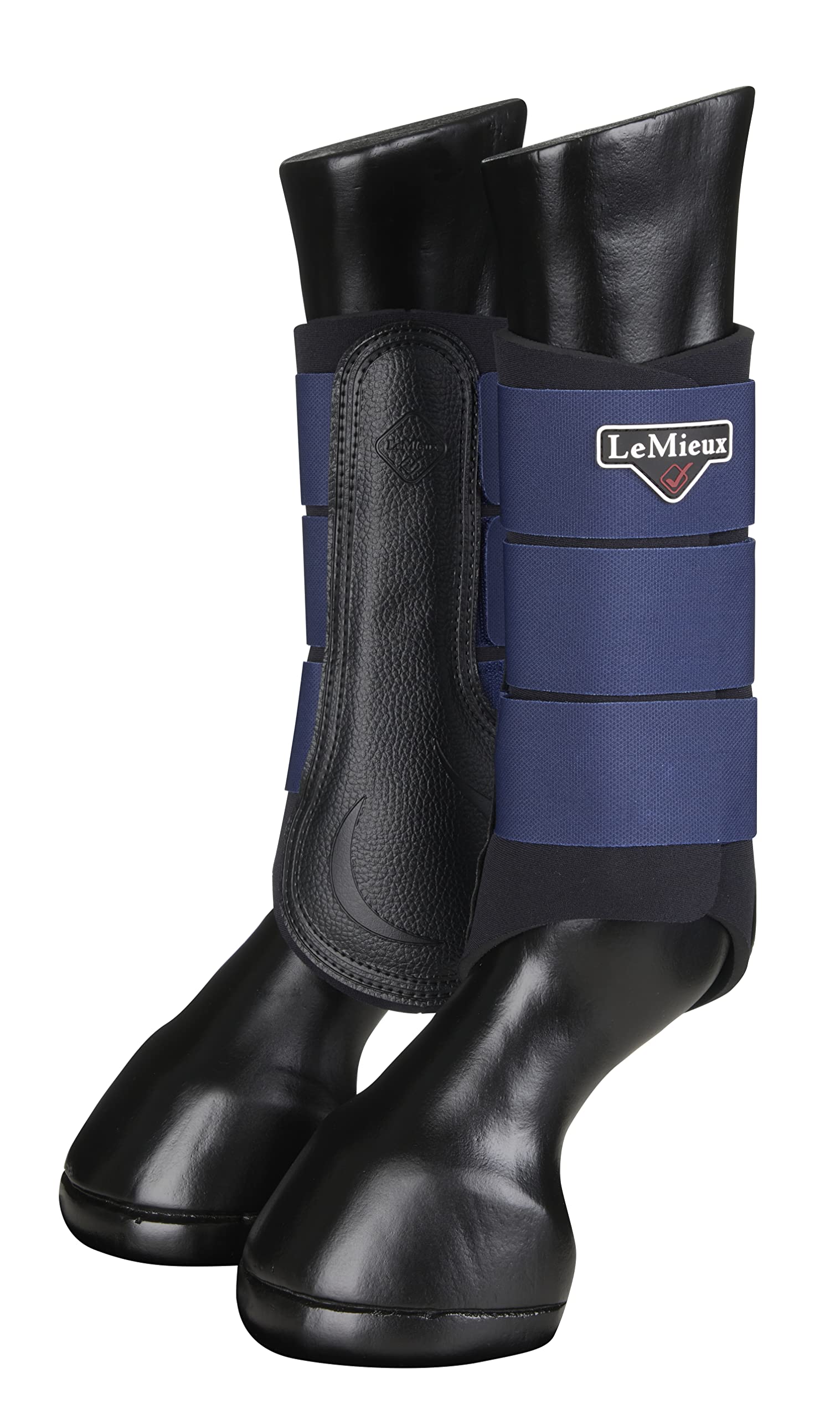 LeMieux Grafter Brushing Horse Boots - Protective Gear and Training Equipment - Equine Boots, Wraps & Accessories (Ink/Large X-Wide)