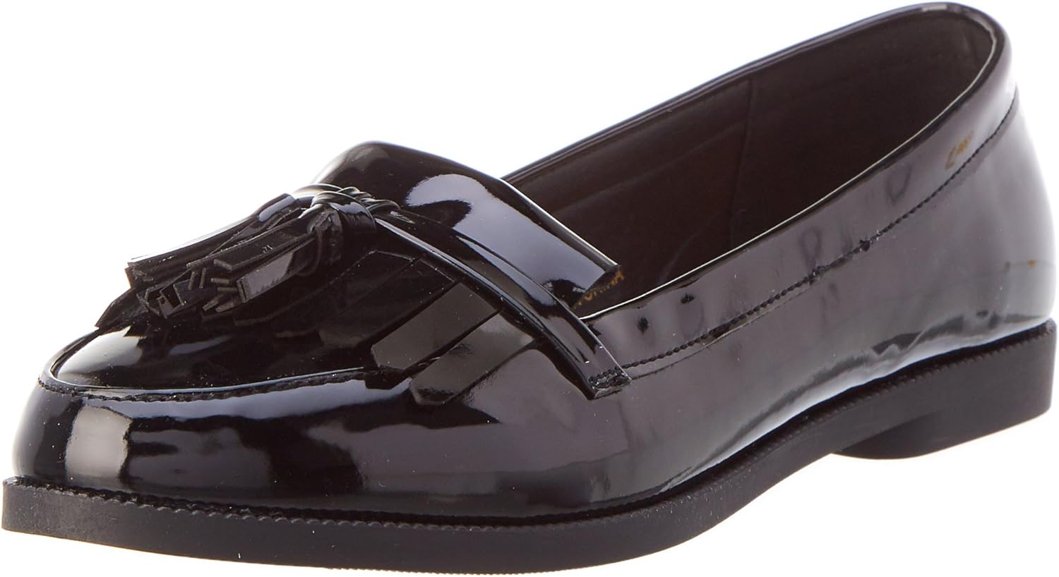 new look patent loafers