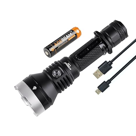 ACEBEAM L30 Gen II Taschenlampe Hellste 4000 Lumen Mit Hochleistungs-Akku Cree LED Taschenlampe Wiederaufladbar mit Micro-USB