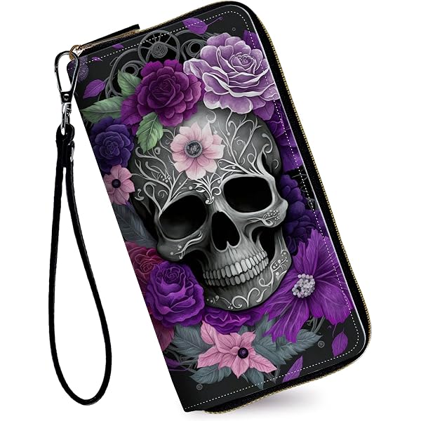 RAUEDWDJS Women’s Wallets With Wristlet – Leather Long Wallet With Zipper, Card Slots & Phone Pocket