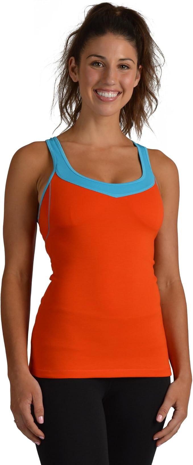 workout tank tops with shelf bra