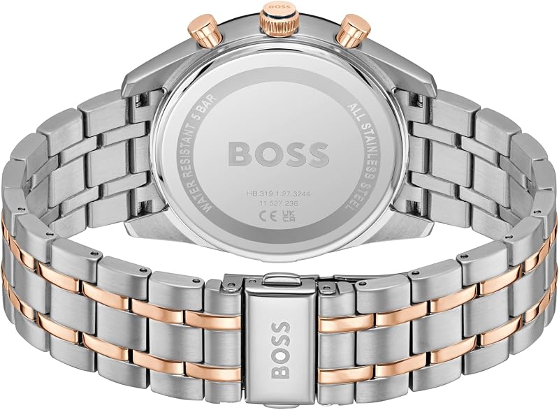Multi Zifferblatt Quarz Uhr für Herren Kollektion TOURMASTER mit Rotgoldfarbenes Edelstahlarmband - 1514288