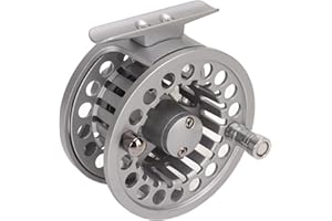 POENVFPO 3/4 Fly Fishing Reel, Full Metal CNC Machined Aluminum Alloy Fly Reel with Hard Anodized Surface for Increased Wear,