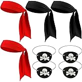 NIEITRK 8 Pcs Pirate Accessories For Men, Women & Family - Party & Cosplay Costume Accessories