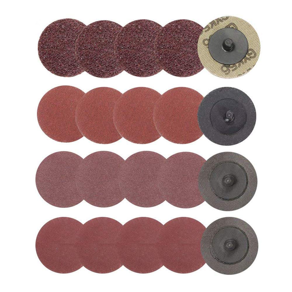 Bestgle 40pcs 2 Inch Quick Change Sanding Discs, Roll Lock Surface Conditioning Discs for Die Grinder Rust, Paint & Metal Removal, Wood & Plastic Sanding, 40/80/120/240 Grit