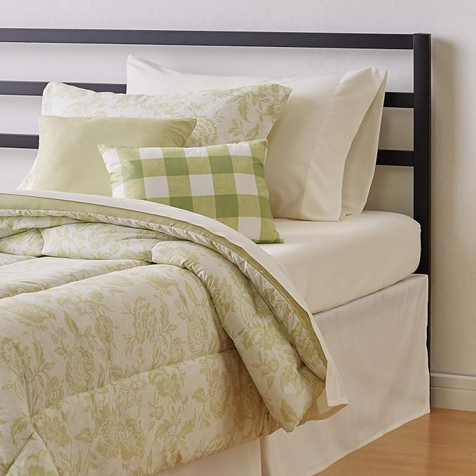 Buy AmazonBasics 8Piece Comforter Bedding Set, Twin / Twin XL, Green