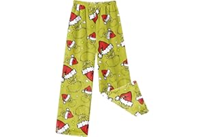 ZXCTKA Christmas Pajama Pants Soft Pants Bottom Flannel Indoor Outdoor Xmas Trousers Funny Pyjamas Holiday Pjs Trouser