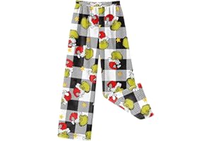 ZXCTKA Christmas Pajama Pants Soft Pants Bottom Flannel Indoor Outdoor Xmas Trouser Funny Pyjamas Holiday Pjs Trousers
