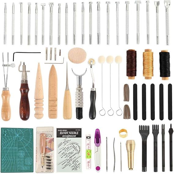 Kit 2 Burnisher Per Lavorazione Pelle - Testine Lucidatrici Per Trapano E Utensili Rotanti