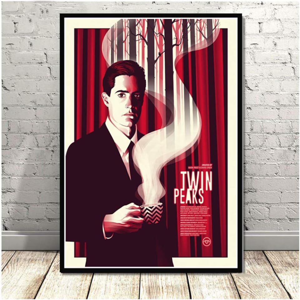 Poster Prints Hot Twin Peaks TV Series Show Classic Movie Gift Canvas Oil Painting Art Wall Pictures -60X90cm Without Frame