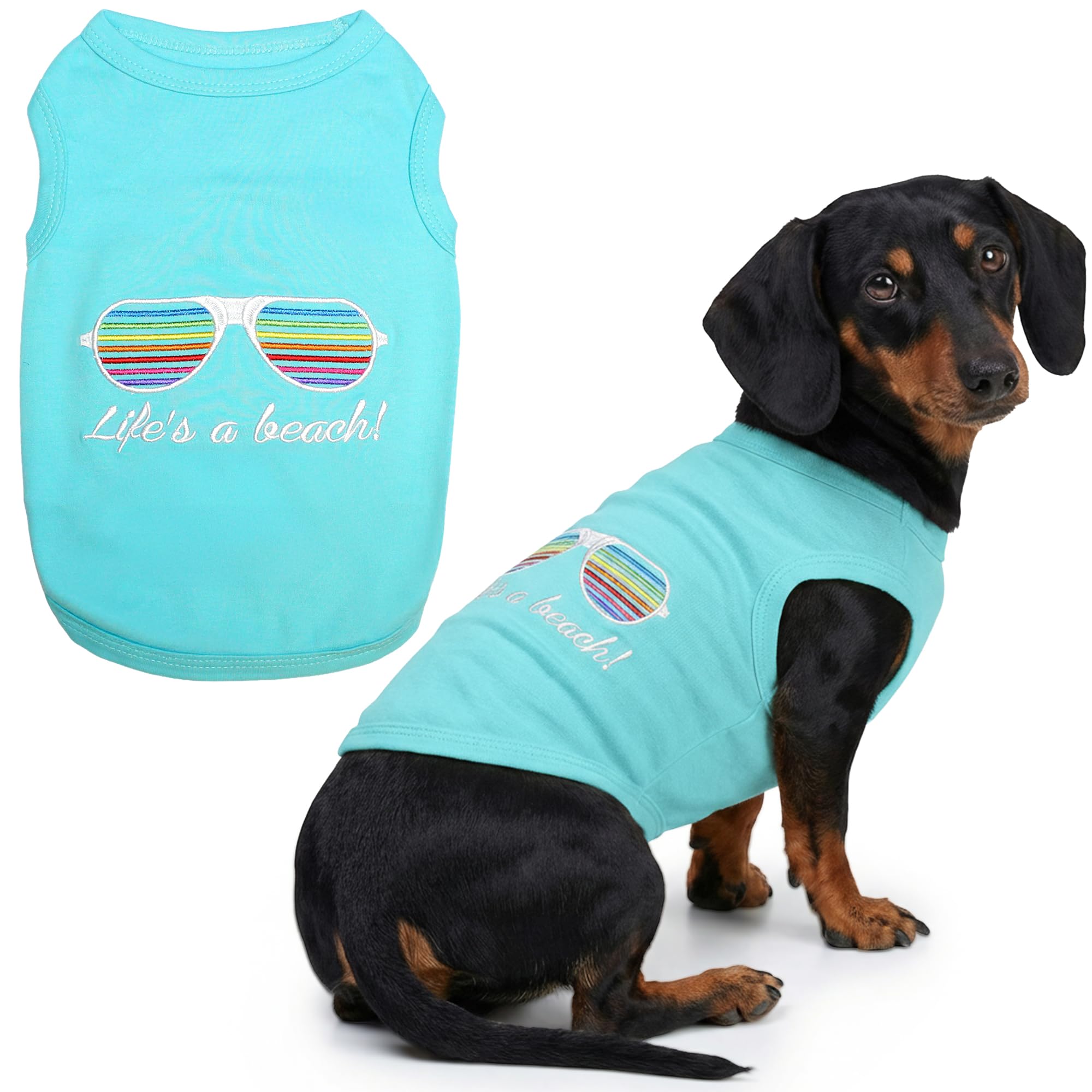 Parisian Pet Life's a Beach! T-Shirt, X-Large