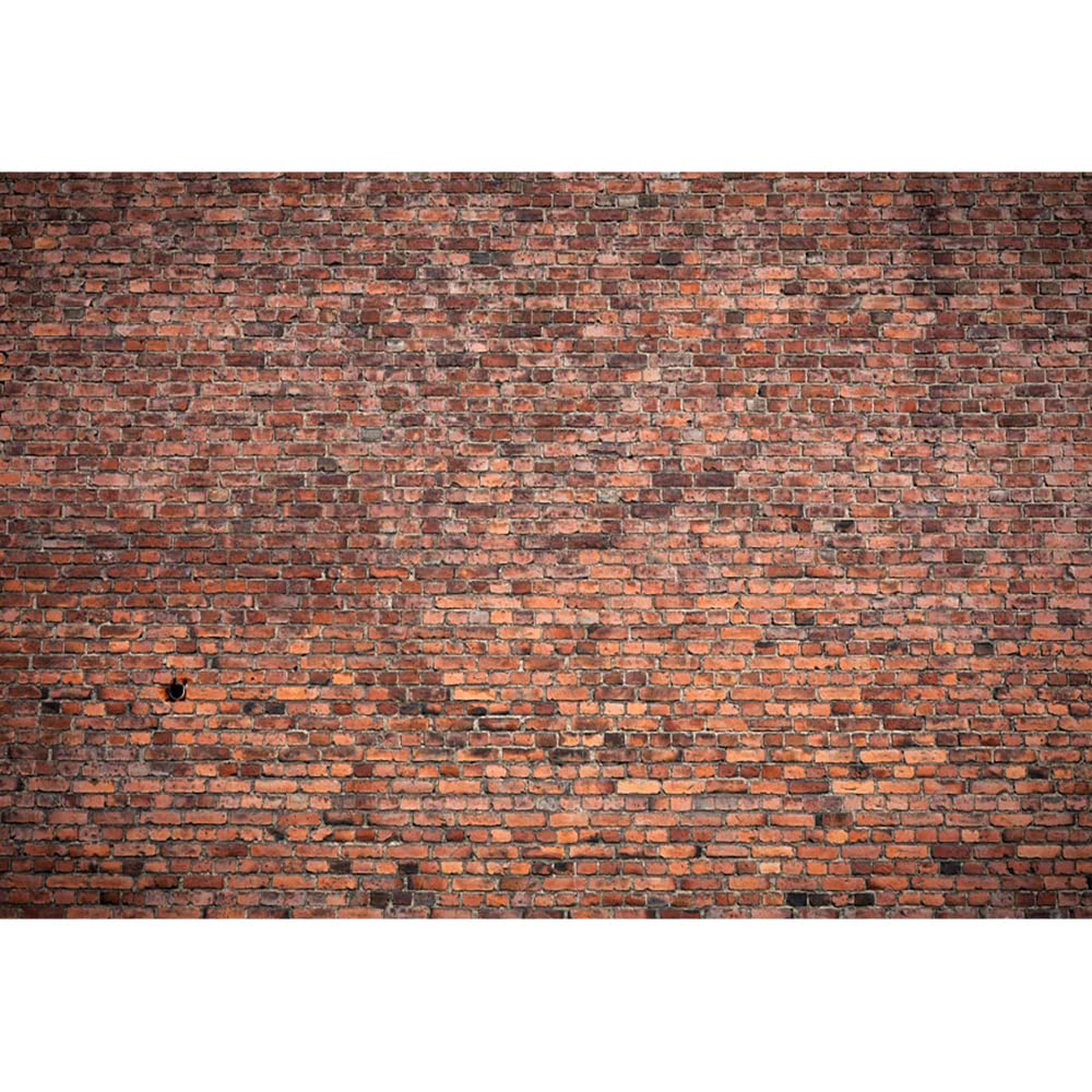 Aoihrraan 3x2,5m Vintage Red Brick Wall Backdrop Retro Old Stone Brick Rustic Texture Wall Photography Background Newborn Baby Shower Party Kids Adults Artistic Portrait Photo Booth Studio Props