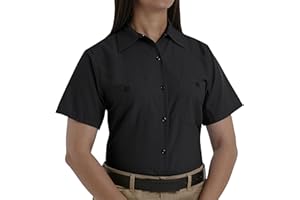 Red Kap Women's Short Sleeve Industrial Work Shirt