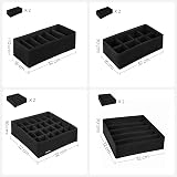 SONGMICS Set of 8 Underwear Drawer Organisers, Foldable, Ink Black RUS008B01 view 7